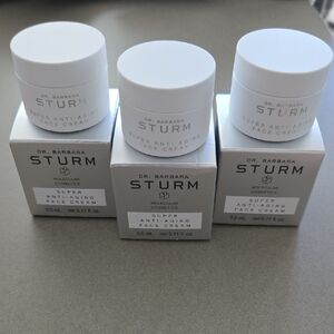 Brand New Dr. Barbara Sturm Super Anti-Aging Face Cream 3x Set Sealed Jars